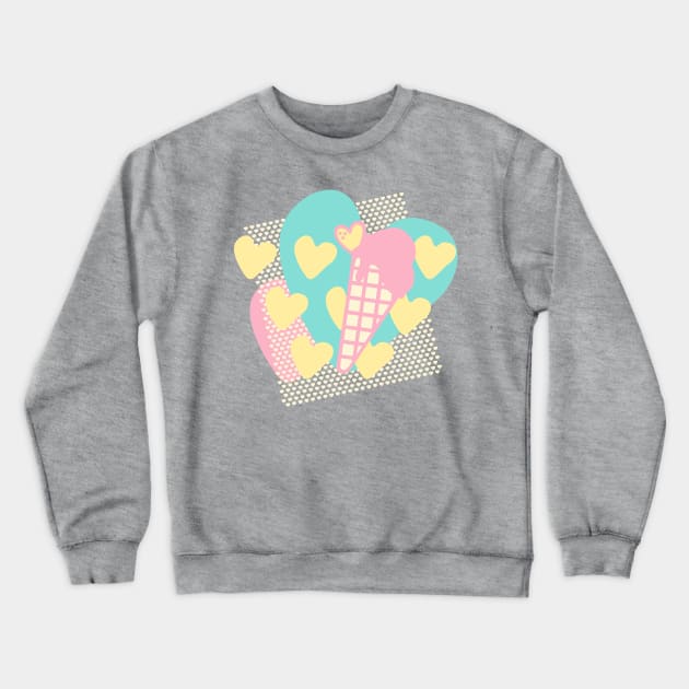 Pastel Snow Cone Crewneck Sweatshirt by XOOXOO